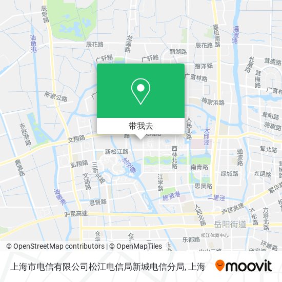 上海市电信有限公司松江电信局新城电信分局地图