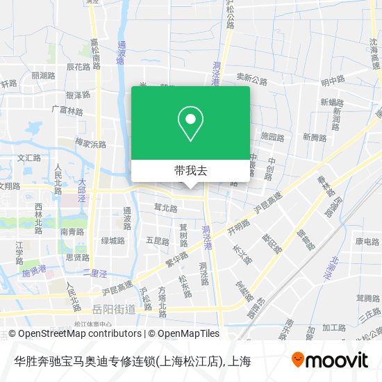 华胜奔驰宝马奥迪专修连锁(上海松江店)地图