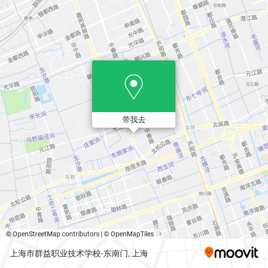 上海市群益职业技术学校-东南门地图