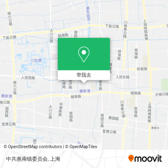 中共惠南镇委员会地图