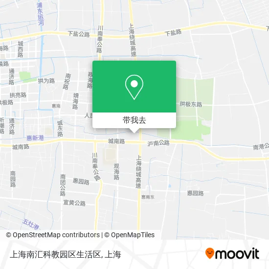 上海南汇科教园区生活区地图