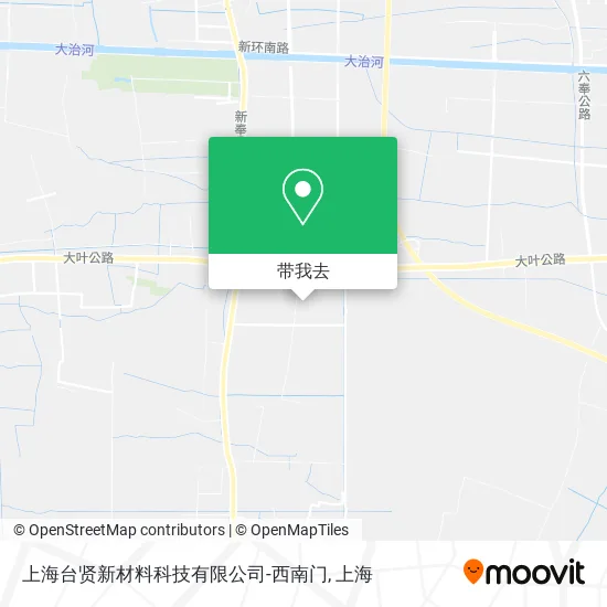 上海台贤新材料科技有限公司-西南门地图