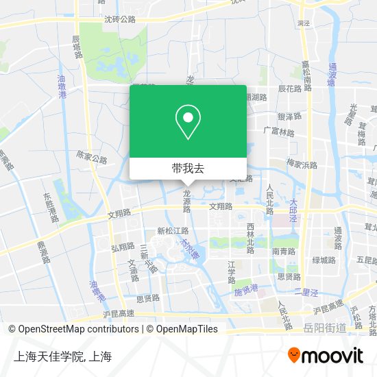 上海天佳学院地图