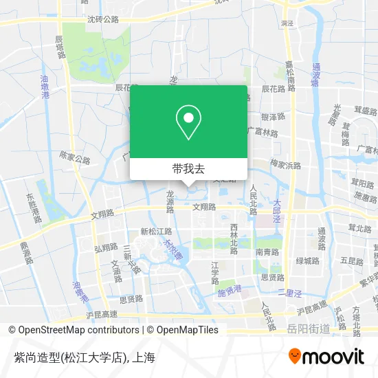 紫尚造型(松江大学店)地图