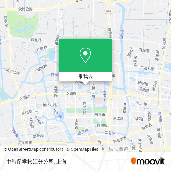 中智留学松江分公司地图