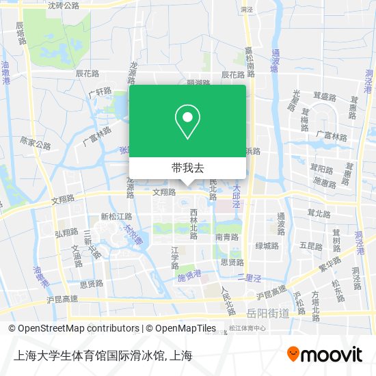 上海大学生体育馆国际滑冰馆地图