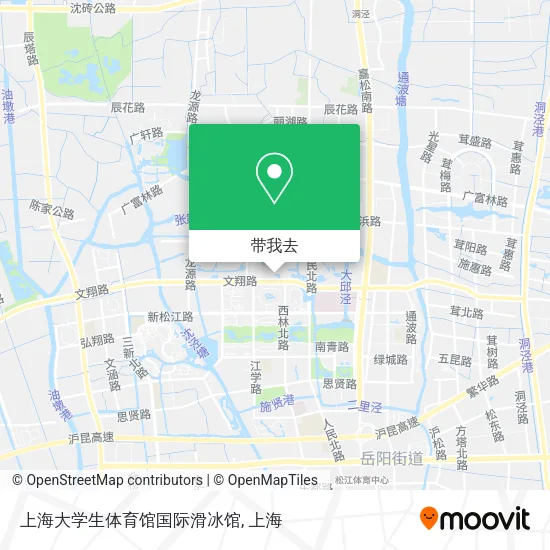 上海大学生体育馆国际滑冰馆地图