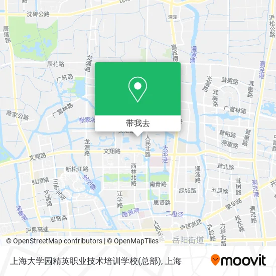 上海大学园精英职业技术培训学校(总部)地图