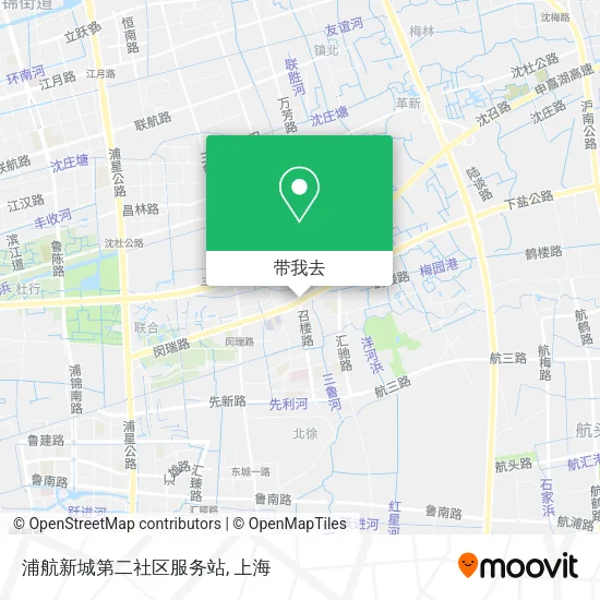 浦航新城第二社区服务站地图