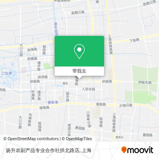 扬升农副产品专业合作社拱北路店地图