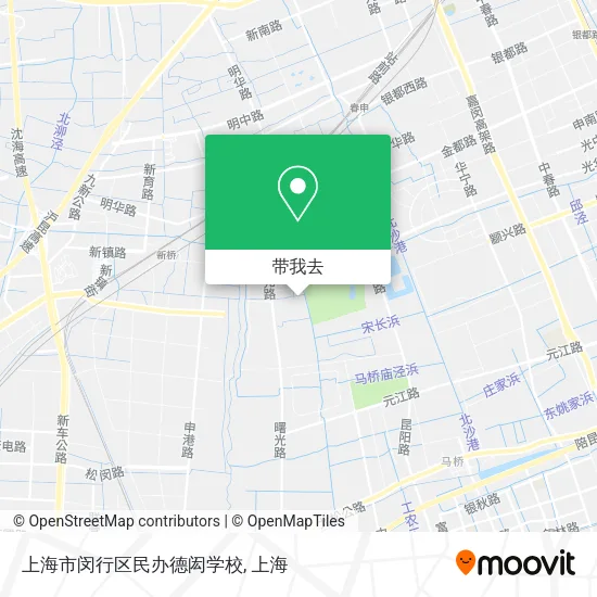 上海市闵行区民办德闳学校地图