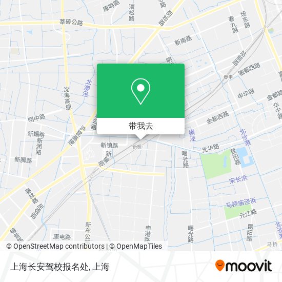上海长安驾校报名处地图