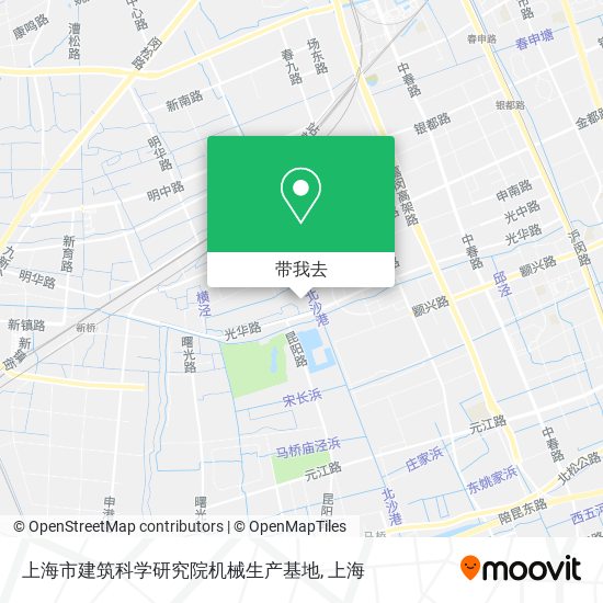 上海市建筑科学研究院机械生产基地地图