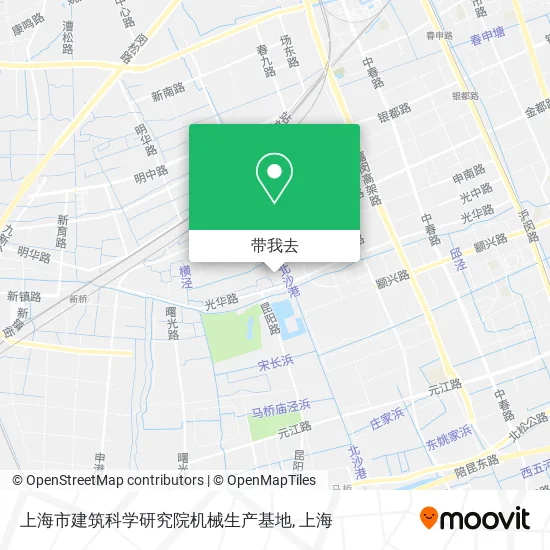 上海市建筑科学研究院机械生产基地地图