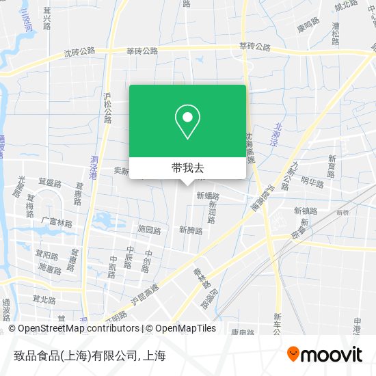 致品食品(上海)有限公司地图