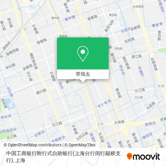 中国工商银行附行式自助银行(上海分行闵行颛桥支行)地图