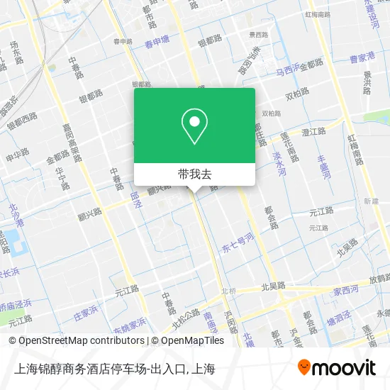 上海锦醇商务酒店停车场-出入口地图