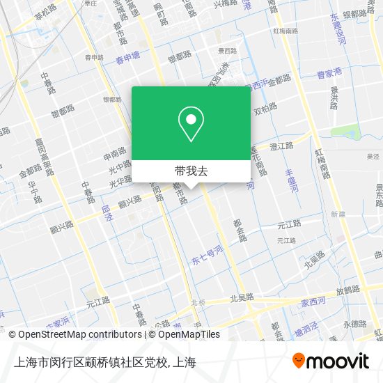 上海市闵行区颛桥镇社区党校地图