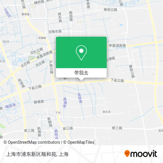 上海市浦东新区顺和苑地图