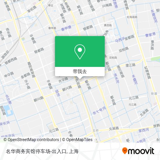 名华商务宾馆停车场-出入口地图