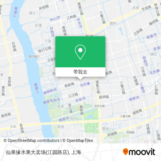 仙果缘水果大卖场(江园路店)地图