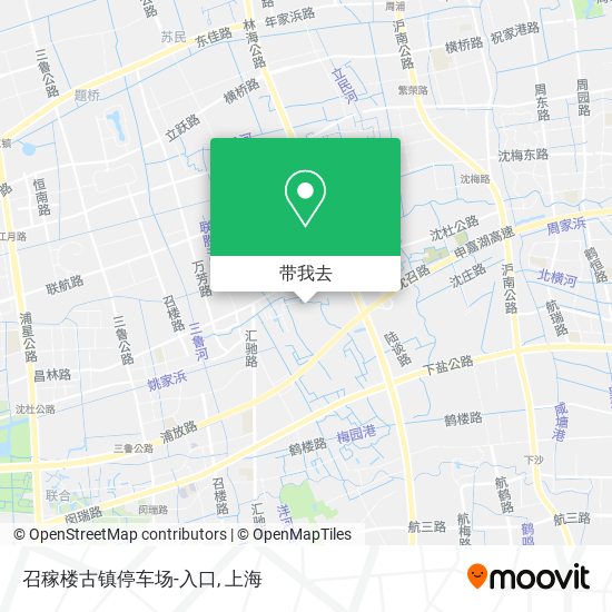 召稼楼古镇停车场-入口地图