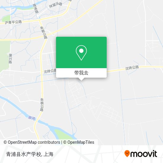青浦县水产学校地图