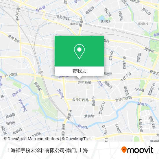 上海祥宇粉末涂料有限公司-南门地图