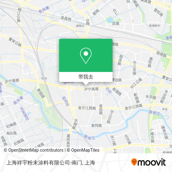 上海祥宇粉末涂料有限公司-南门地图