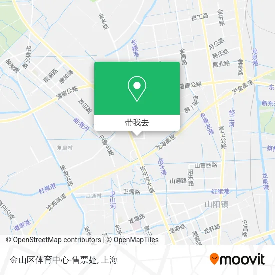 金山区体育中心-售票处地图