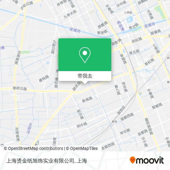 上海烫金纸旭饰实业有限公司地图