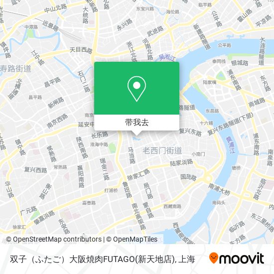 双子（ふたご）大阪焼肉FUTAGO(新天地店)地图