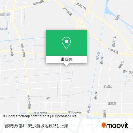 邵鹤线(邵厂-鹤沙航城地铁站)地图