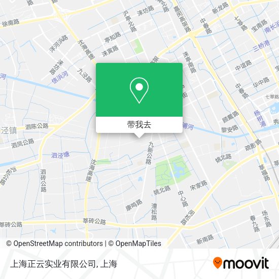 上海正云实业有限公司地图