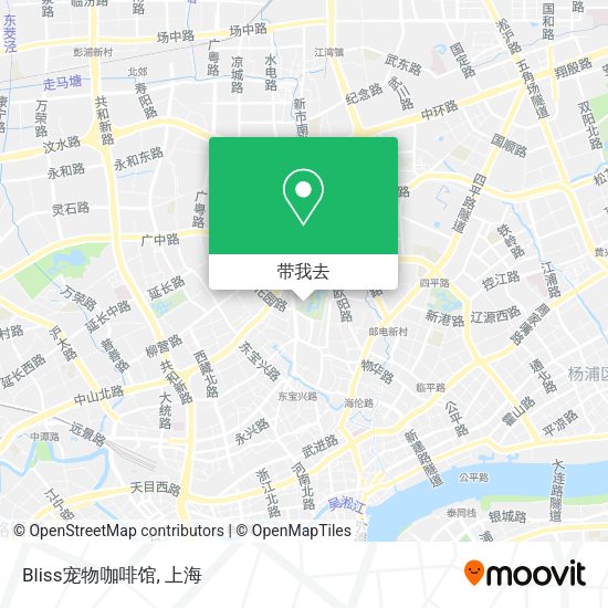 Bliss宠物咖啡馆地图