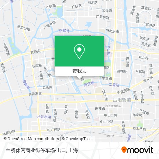 兰桥休闲商业街停车场-出口地图