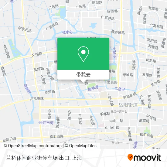 兰桥休闲商业街停车场-出口地图