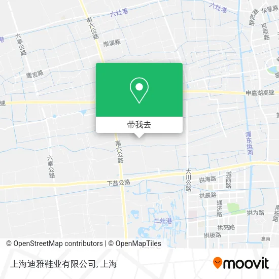 上海迪雅鞋业有限公司地图