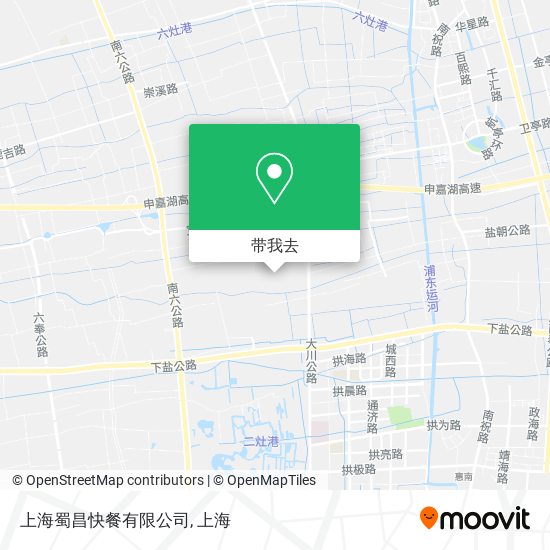 上海蜀昌快餐有限公司地图