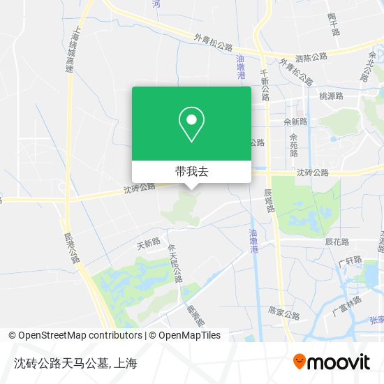 沈砖公路天马公墓地图