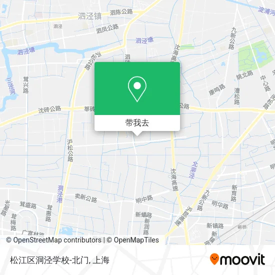 松江区洞泾学校-北门地图