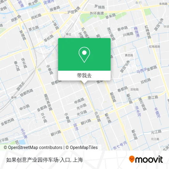 如果创意产业园停车场-入口地图