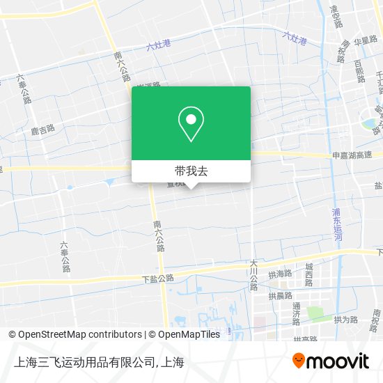 上海三飞运动用品有限公司地图