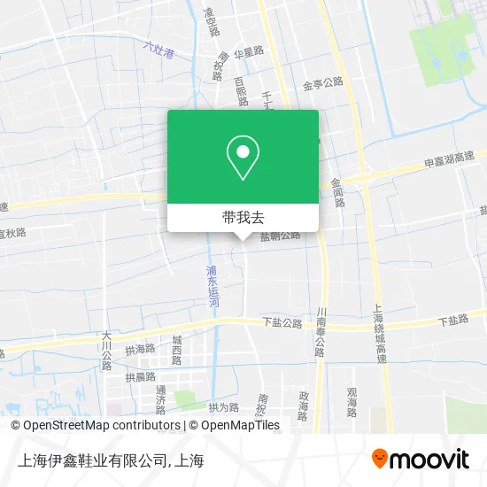 上海伊鑫鞋业有限公司地图