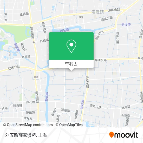 刘五路薛家浜桥地图