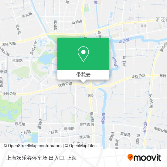 上海欢乐谷停车场-出入口地图