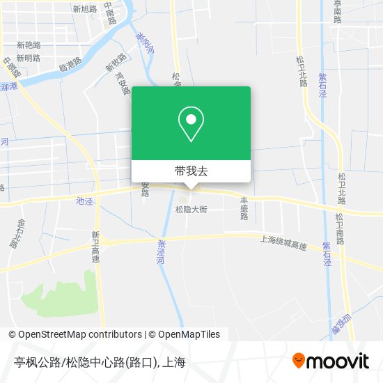 亭枫公路/松隐中心路(路口)地图