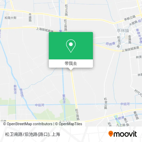 松卫南路/后池路(路口)地图