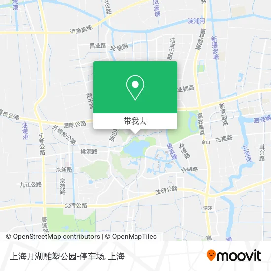 上海月湖雕塑公园-停车场地图