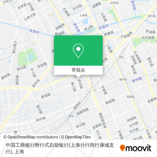 中国工商银行附行式自助银行(上海分行闵行康城支行)地图